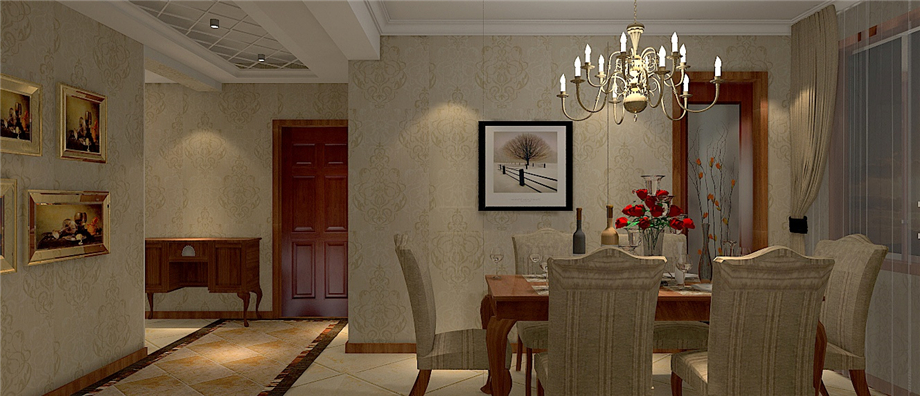 山水嶺秀120平簡歐風(fēng)格設(shè)計(jì)方案