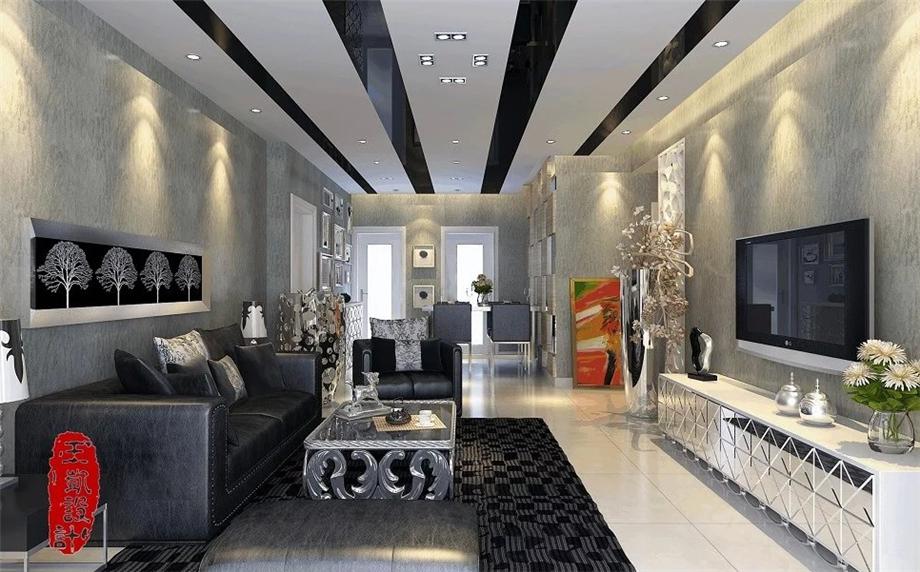 群賢匯95平現(xiàn)代簡約風(fēng)格設(shè)計方案