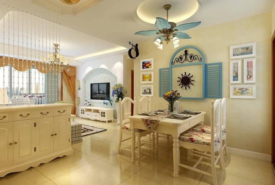 榮華北經(jīng)城127平地中海風(fēng)格設(shè)計(jì)方案