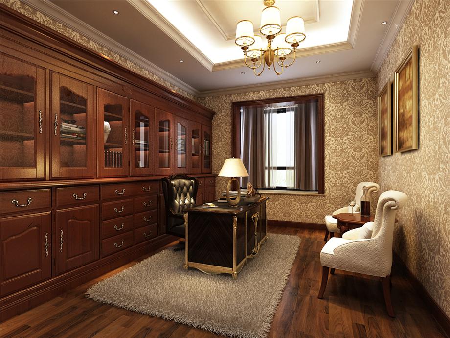 咸陽市政府小區(qū)160平歐式風格設計方案