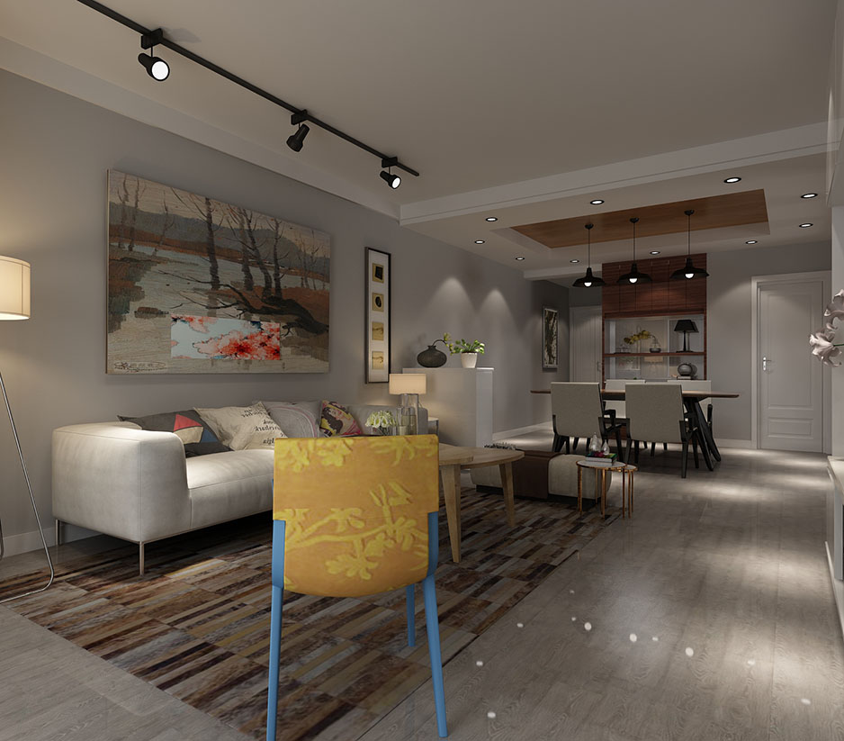 中華世紀城98平北歐風格設(shè)計方案