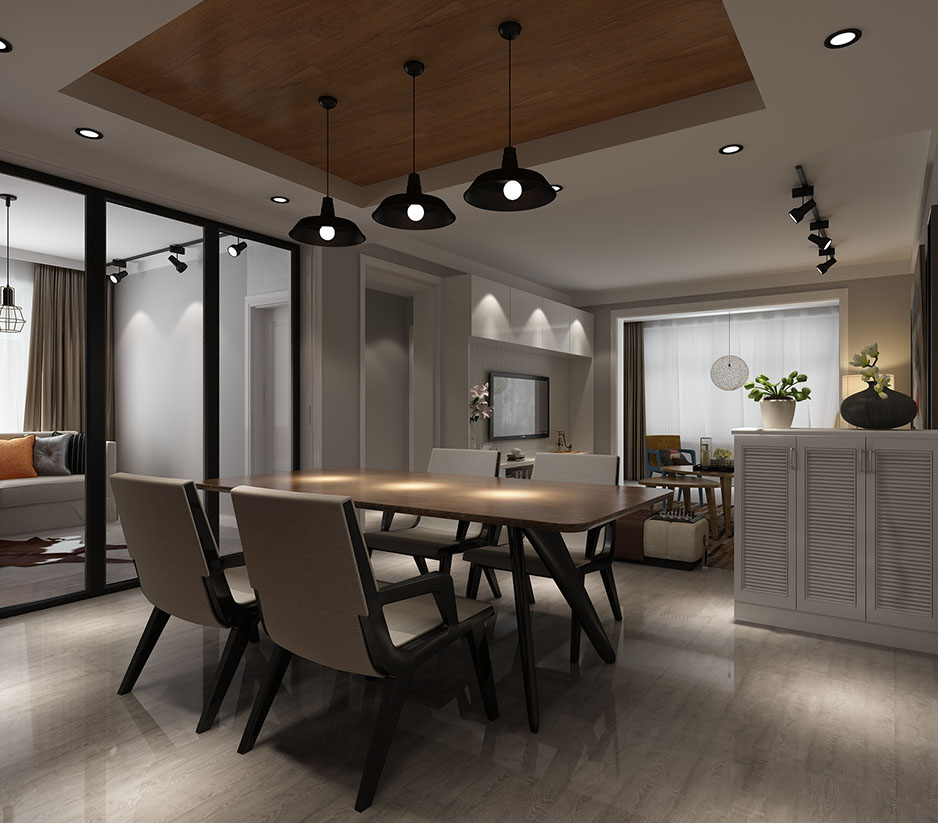 中華世紀城98平北歐風格設(shè)計方案