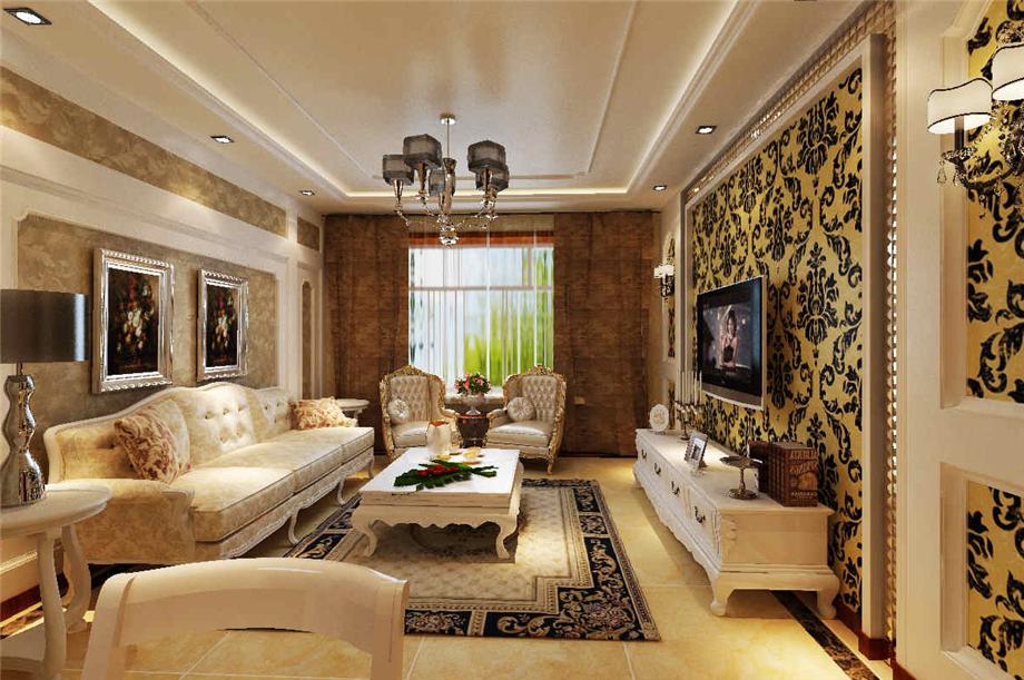 浐灞半島92平米簡歐風(fēng)格設(shè)計(jì)方案