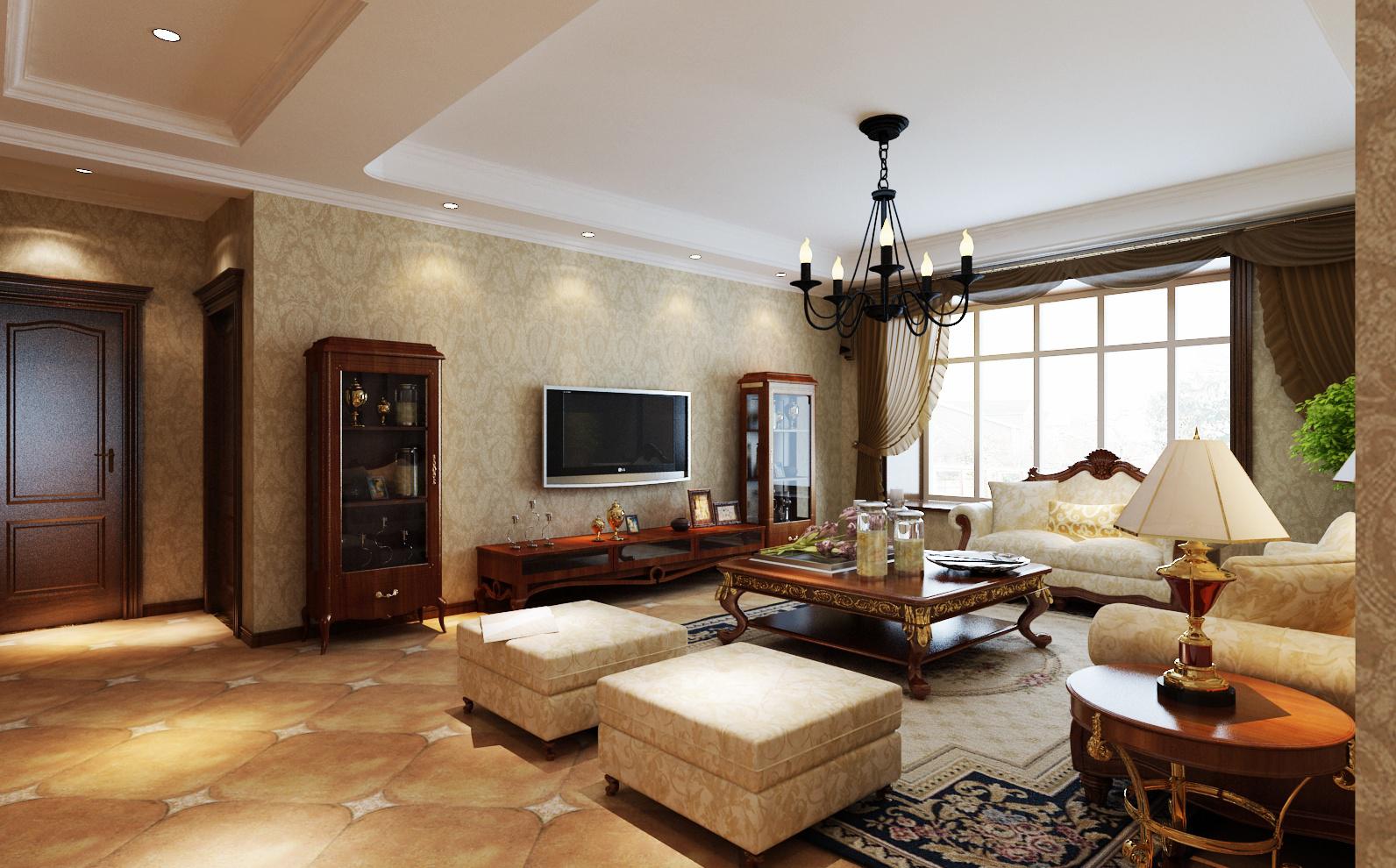 長慶涇河產業(yè)園140平美式風格設計方案