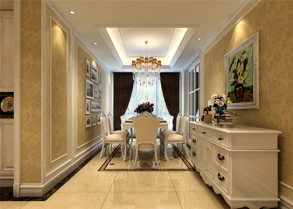 華僑城·天鵝堡170平簡歐風(fēng)格設(shè)計(jì)方案