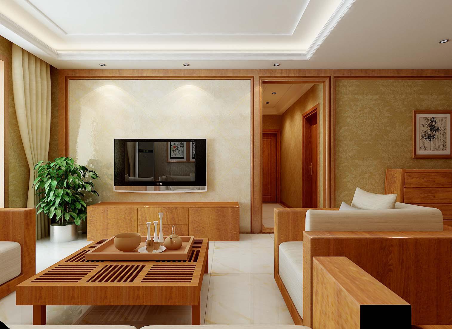 五二四廠家屬樓124平米新中式風(fēng)格設(shè)計方案