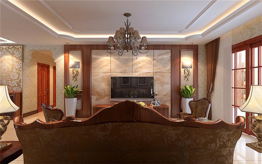 西電小區(qū)140平簡歐風(fēng)格設(shè)計(jì)方案