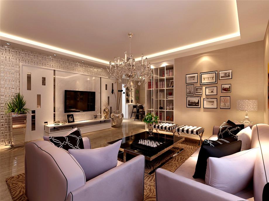 萬(wàn)象春天120平簡(jiǎn)約歐式風(fēng)格設(shè)計(jì)方案