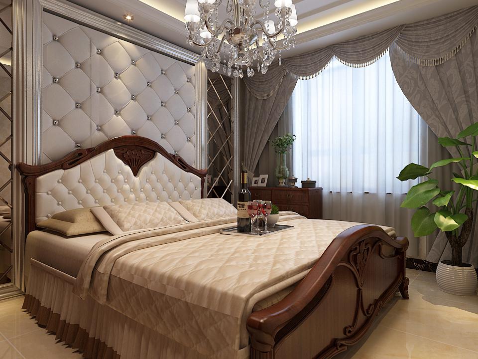 曲江香都105平中式風(fēng)格設(shè)計方案