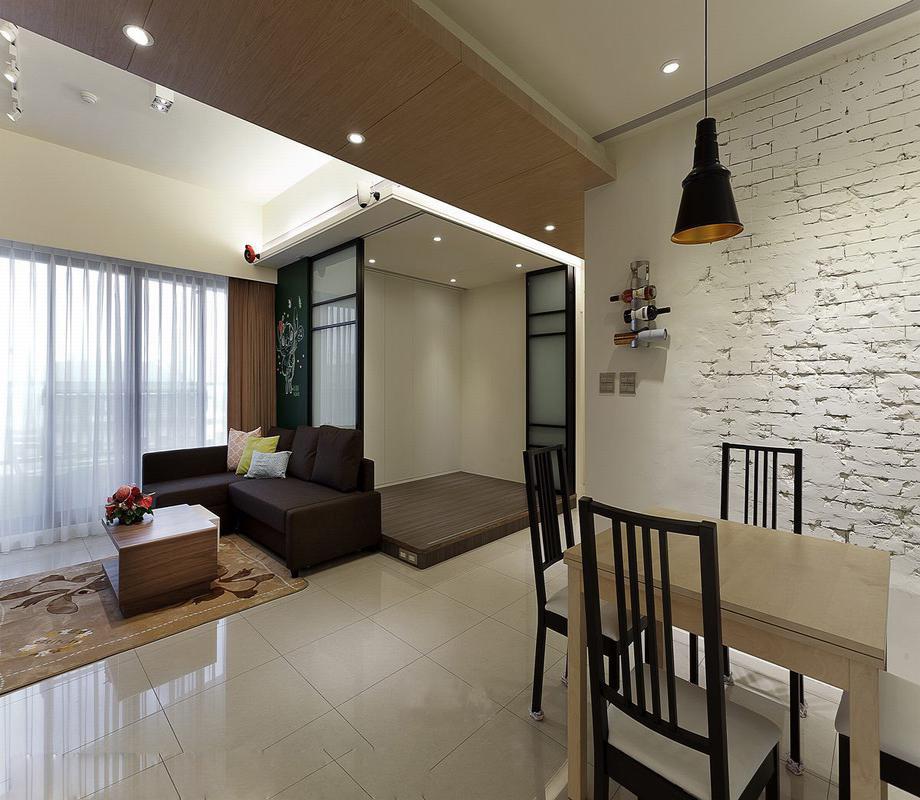 天朗五瓏87平后現(xiàn)代風(fēng)格設(shè)計(jì)方案