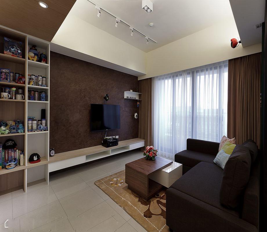 天朗五瓏87平后現(xiàn)代風(fēng)格設(shè)計(jì)方案