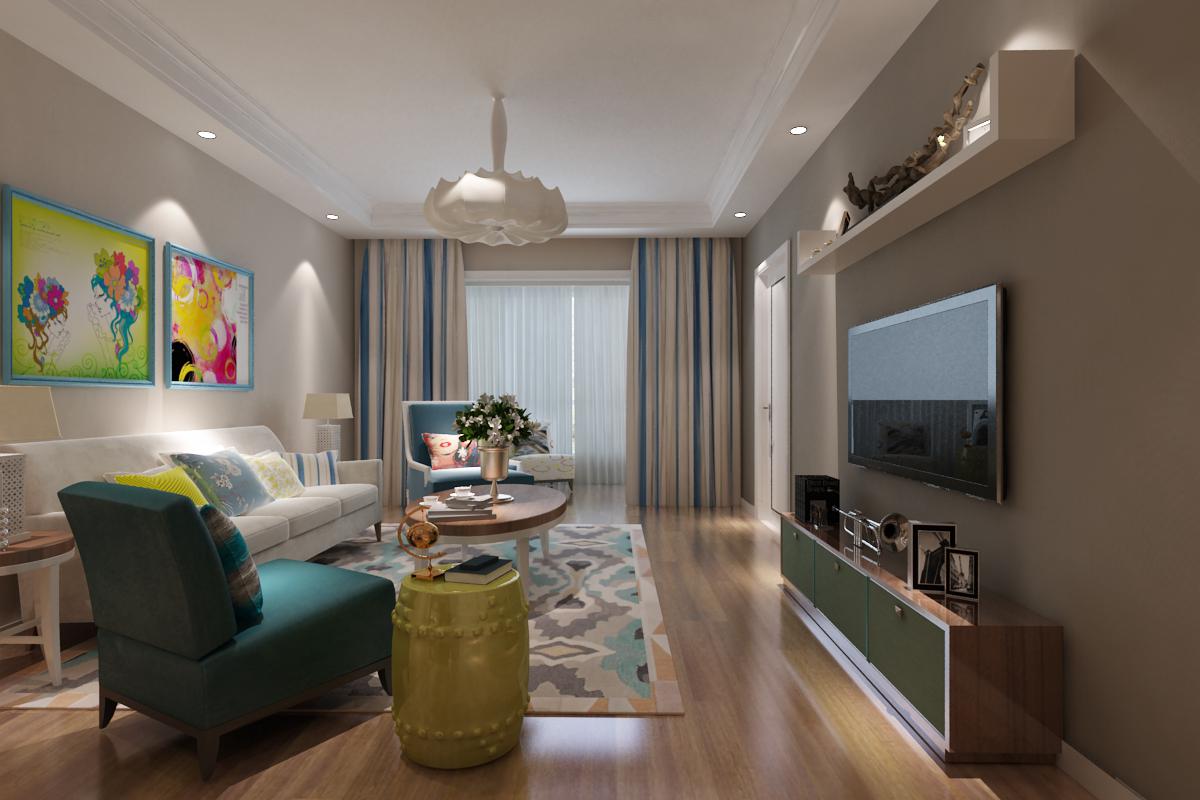 翡翠明珠90平現(xiàn)代簡(jiǎn)約風(fēng)格設(shè)計(jì)方案