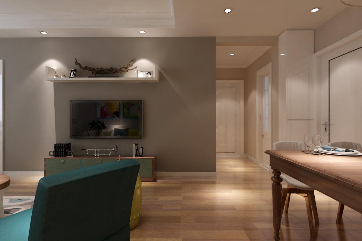 翡翠明珠90平現(xiàn)代簡(jiǎn)約風(fēng)格設(shè)計(jì)方案