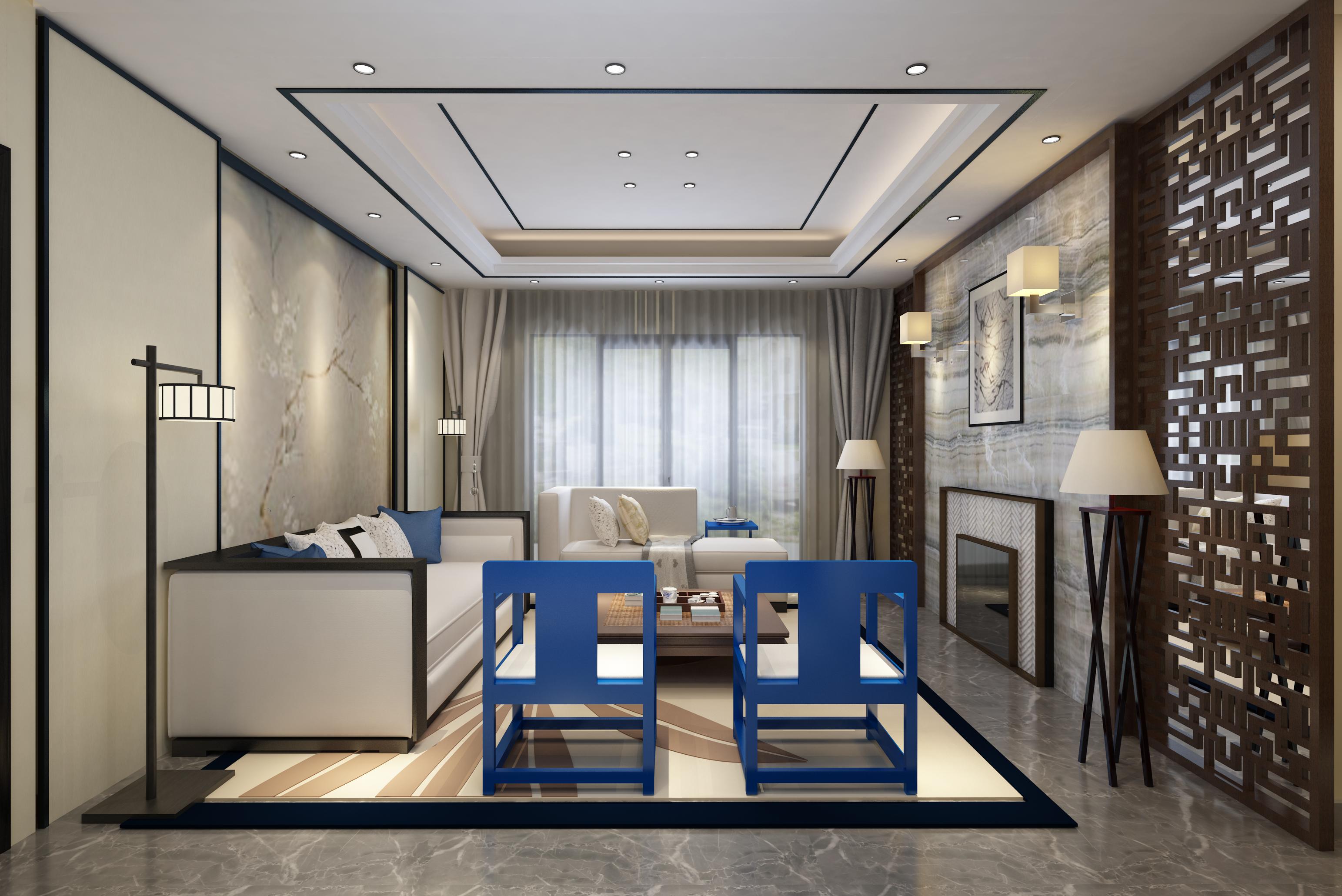 金水灣159平中式風格設計方案