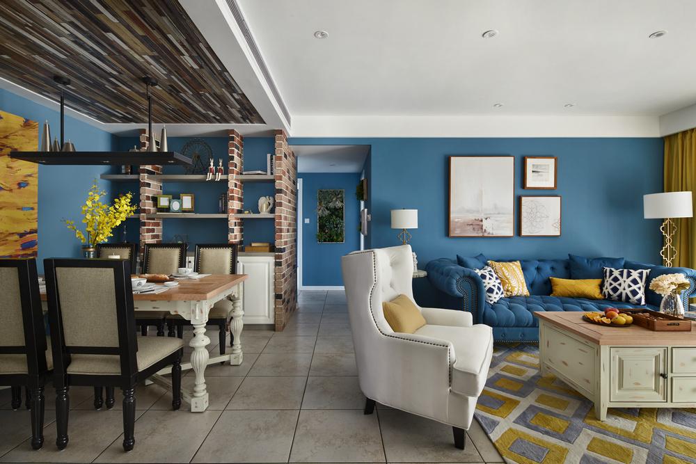 金輝天鵝灣118平混搭美式風(fēng)格設(shè)計方案