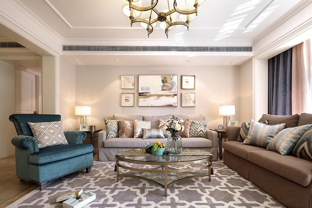 華潤中央公園218平美式風(fēng)格設(shè)計(jì)方案