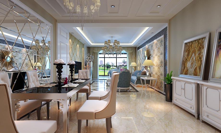 振業(yè)泊公館150平歐式風(fēng)格設(shè)計(jì)方案