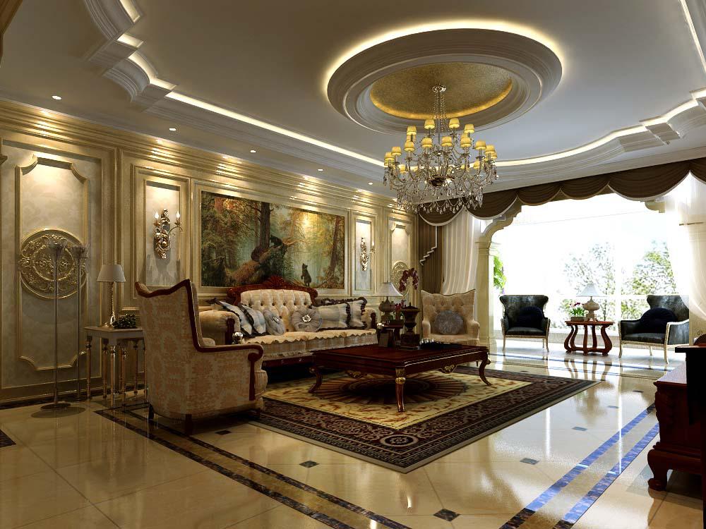 白樺林居180平歐式中式混搭風格設(shè)計方案