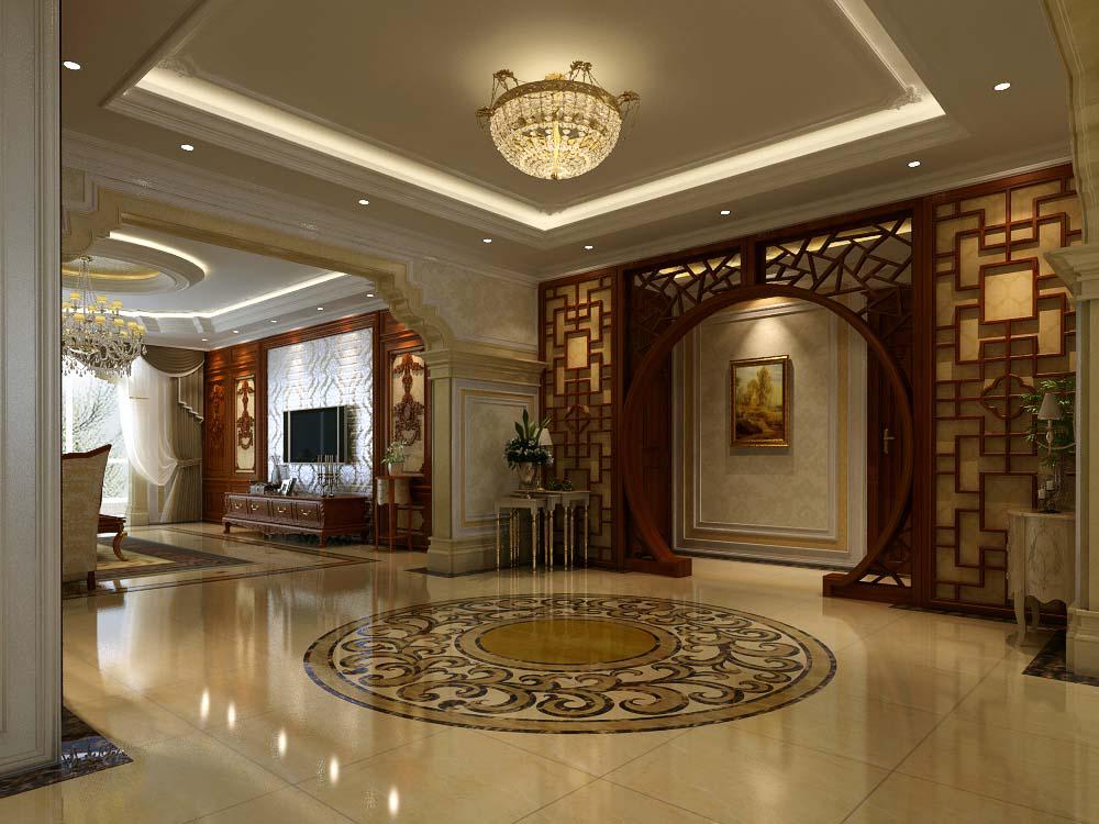 白樺林居180平歐式中式混搭風格設(shè)計方案