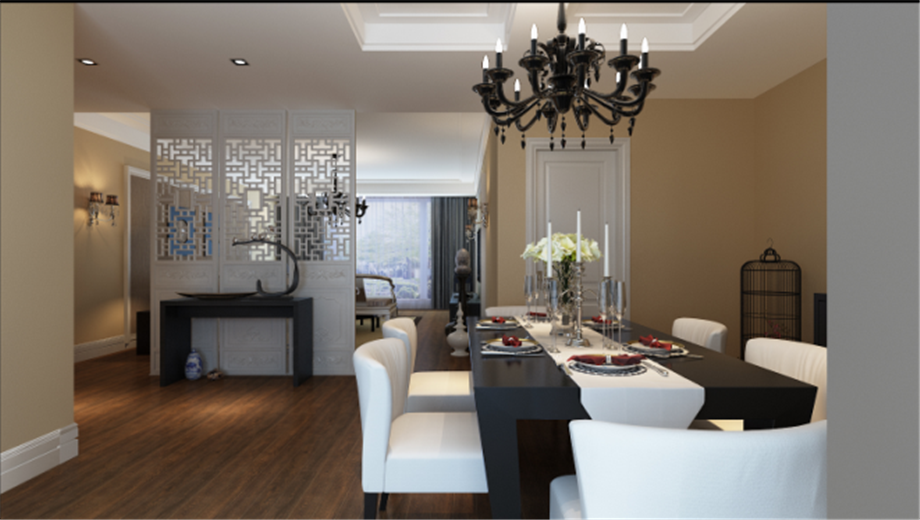 金地芙蓉世家140平混搭歐式風格設計方案