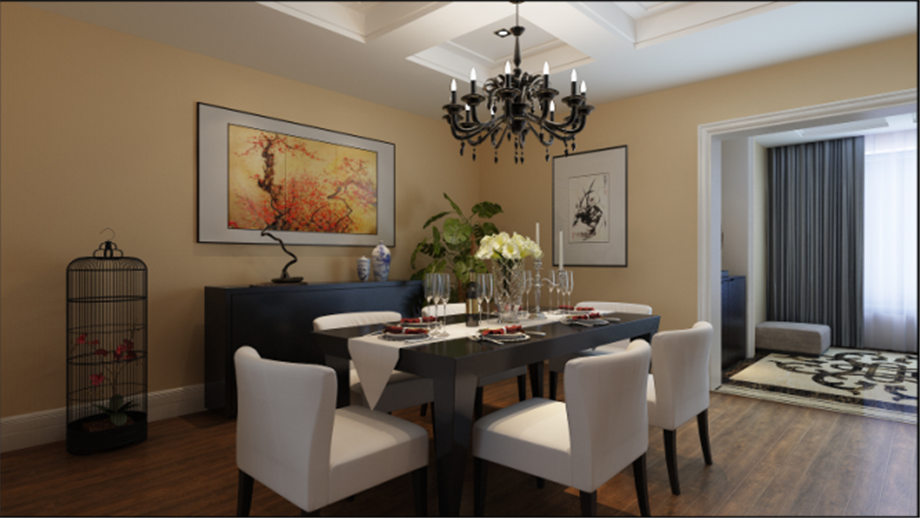 金地芙蓉世家140平混搭歐式風格設計方案