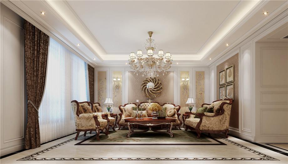 中建國(guó)熙臺(tái)143平美式風(fēng)格設(shè)計(jì)方案
