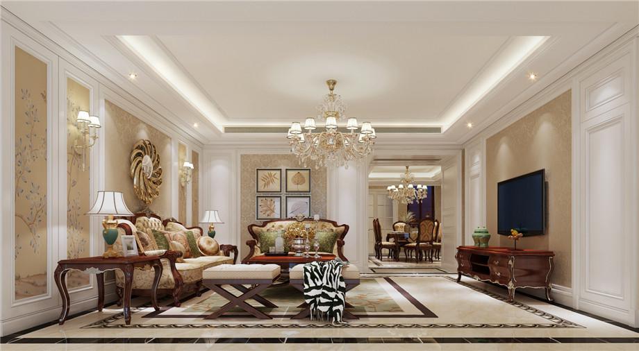 中建國(guó)熙臺(tái)143平美式風(fēng)格設(shè)計(jì)方案