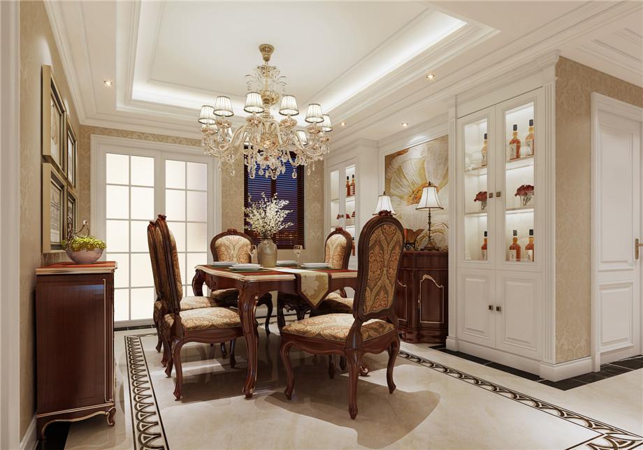 中建國(guó)熙臺(tái)143平美式風(fēng)格設(shè)計(jì)方案