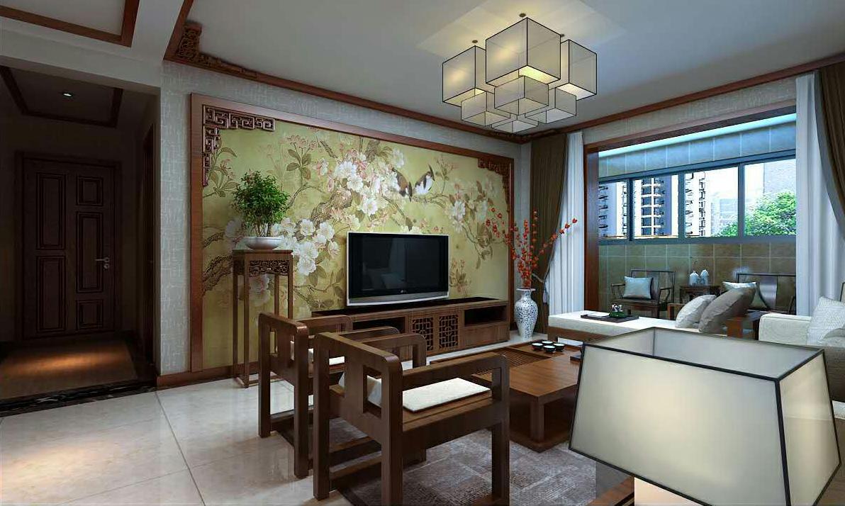 海倫國際小區(qū)/122平米/新中式