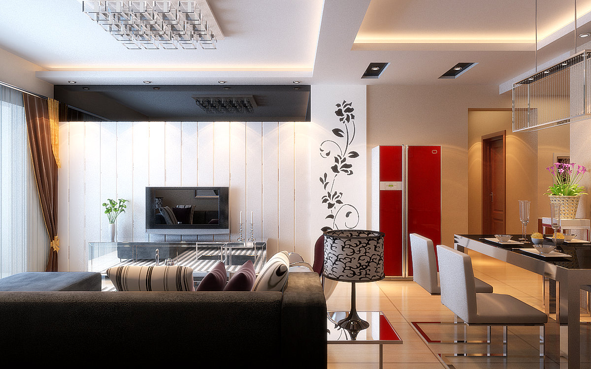 華清學(xué)府城/87.36平/現(xiàn)代簡(jiǎn)約