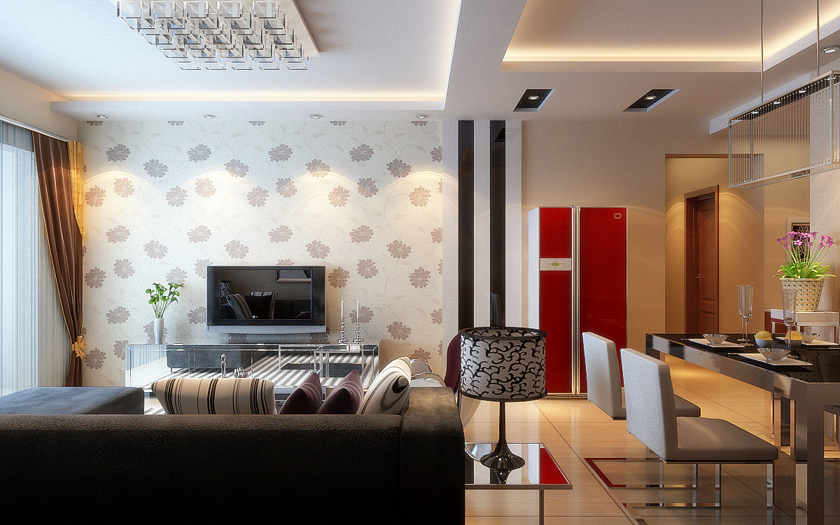 華清學(xué)府城/87.36平/現(xiàn)代簡(jiǎn)約