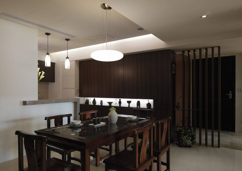 綠地曲江名城/125平米/中式風(fēng)格