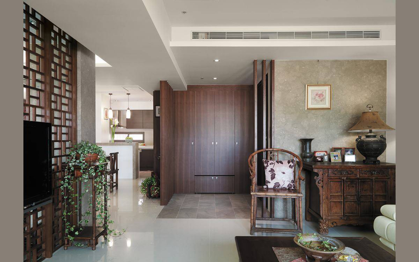 綠地曲江名城/125平米/中式風(fēng)格