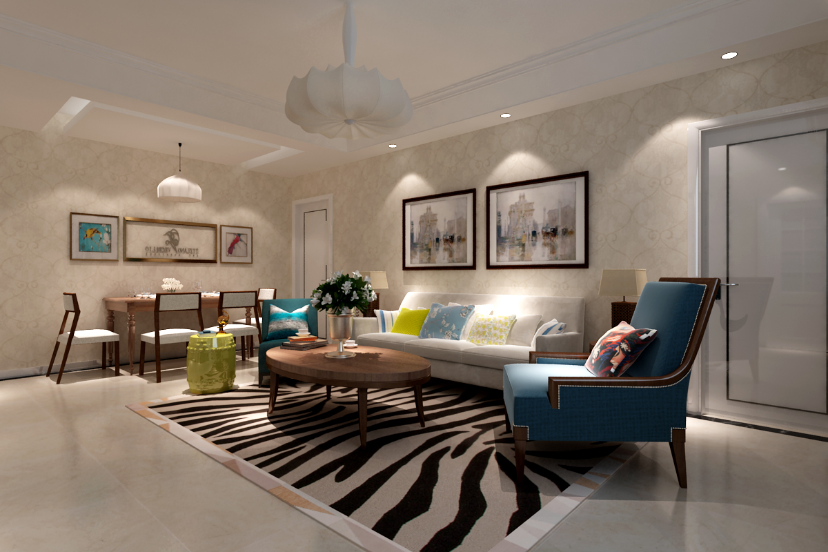 東方世紀(jì)城140平現(xiàn)代簡(jiǎn)約風(fēng)格設(shè)計(jì)方案