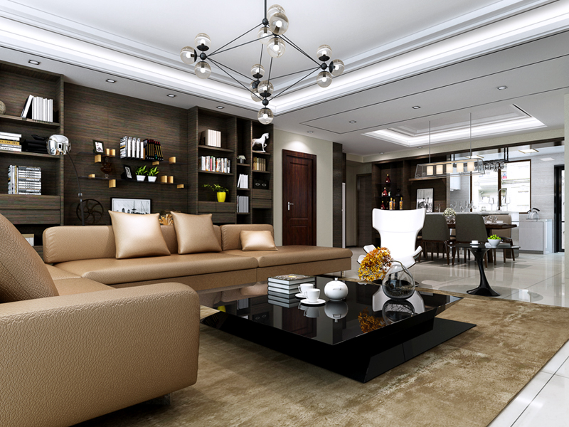 紫薇田園都市160平現(xiàn)代簡(jiǎn)約風(fēng)格設(shè)計(jì)方案