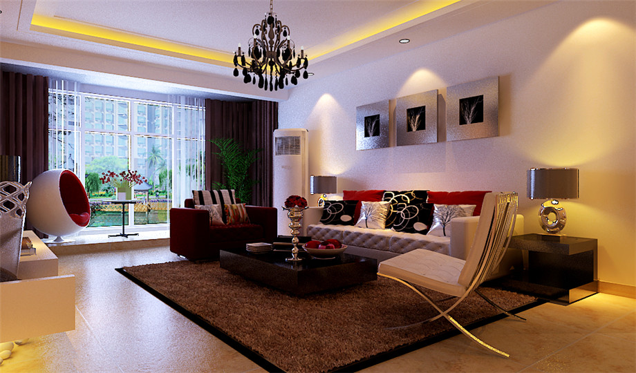 中海開元一號(hào)126平米現(xiàn)代簡(jiǎn)約設(shè)計(jì)方案