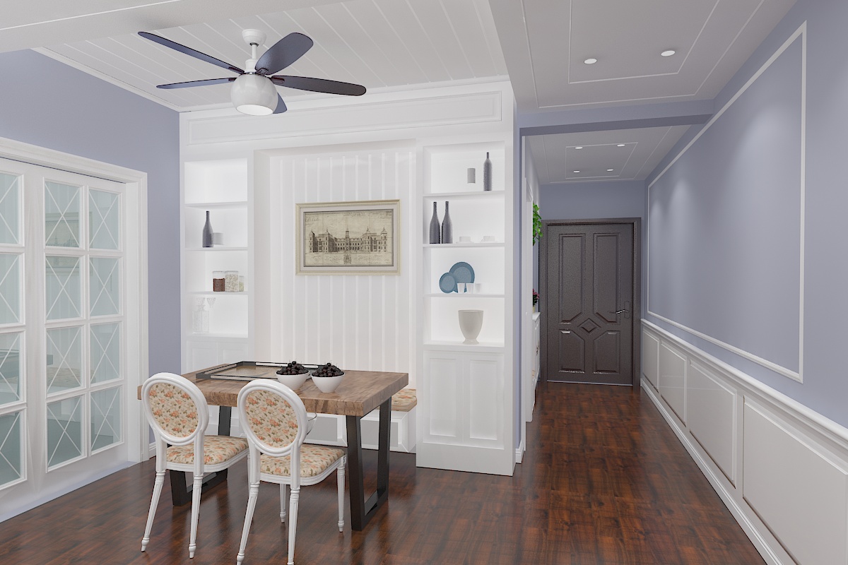 首創(chuàng)國際城92平美式鄉(xiāng)村風(fēng)格設(shè)計(jì)方案