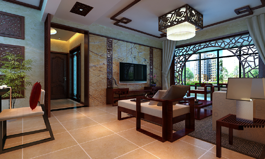 中國鐵建逸園/131.94平米/新中式