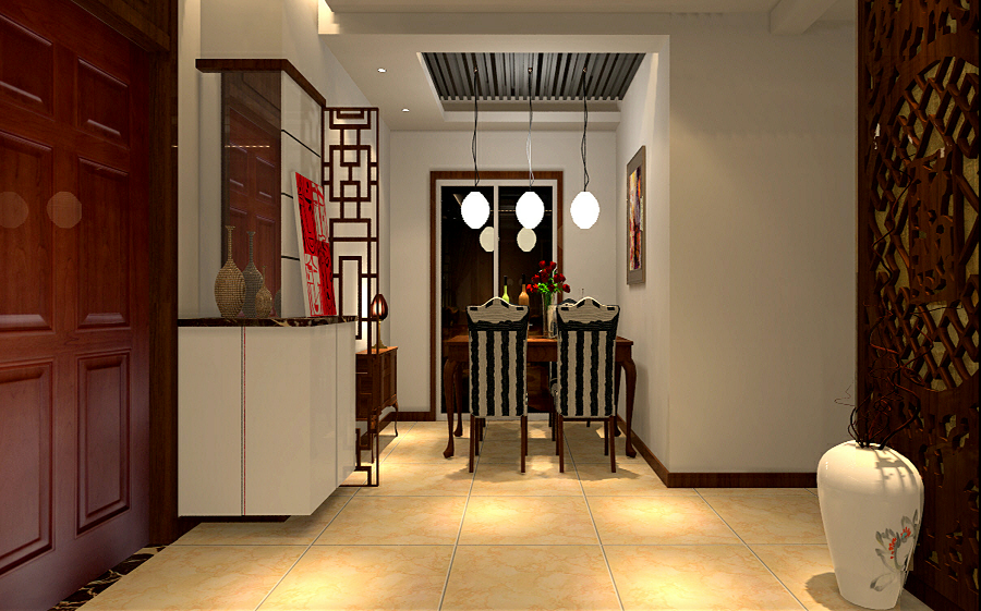 中國(guó)鐵建逸園/122.52平米/新中式