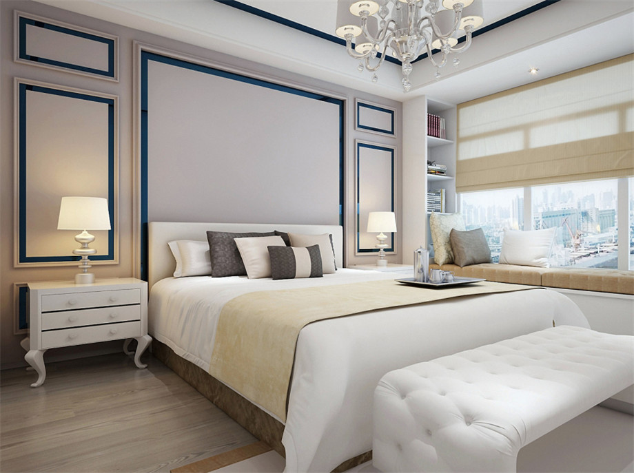 綠地曲江名城127平簡(jiǎn)歐風(fēng)格設(shè)計(jì)方案