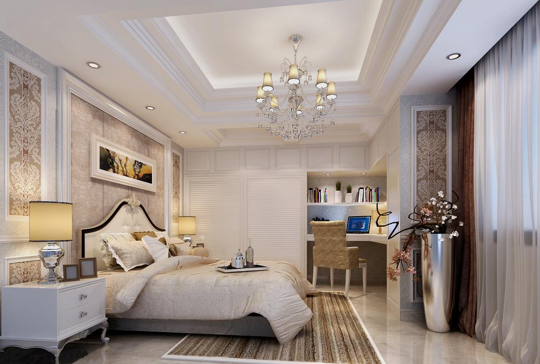 天朗藍(lán)湖樹140平米簡歐設(shè)計(jì)方案