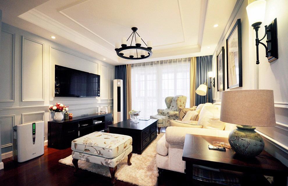 首創(chuàng)漫香郡152平米現(xiàn)代美式風格