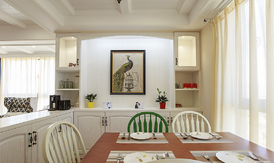 萊茵小城110平米美式設(shè)計方案