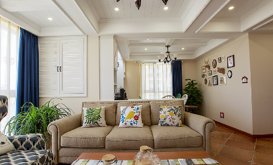 萊茵小城110平米美式設(shè)計方案