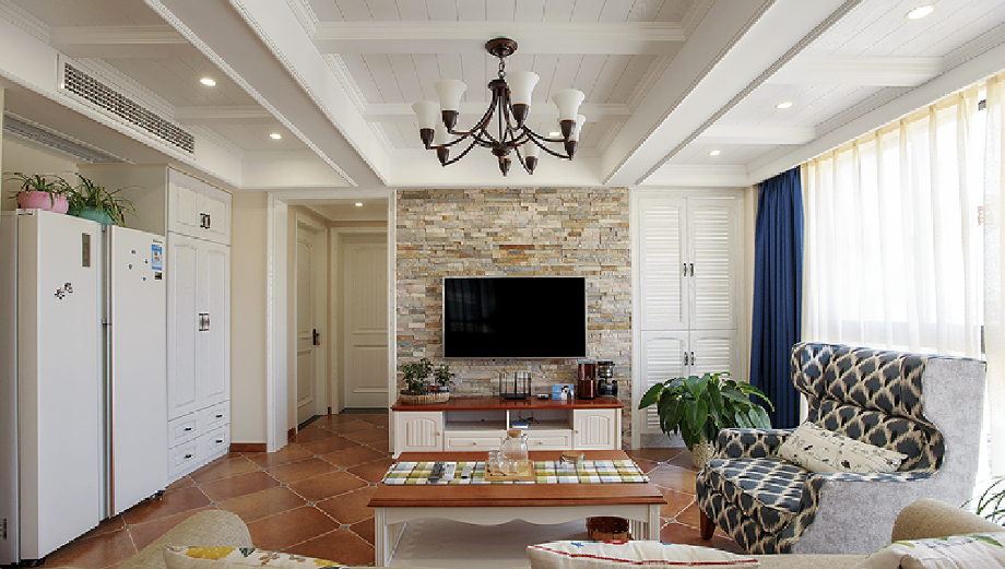 萊茵小城110平米美式設(shè)計方案