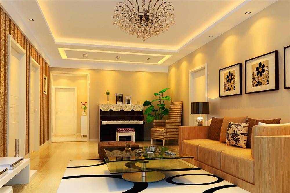 高新綠地105平米現(xiàn)代簡(jiǎn)約設(shè)計(jì)方案