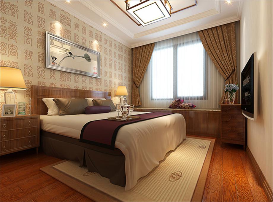 明威橡樹灣116平米新中式風格設計方案