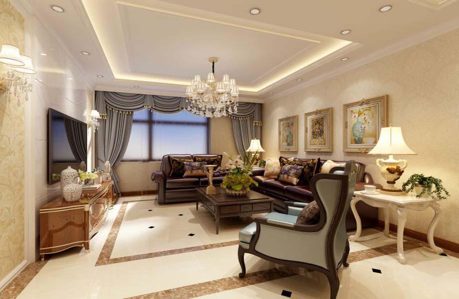 華清學府城110平米歐式設計方案