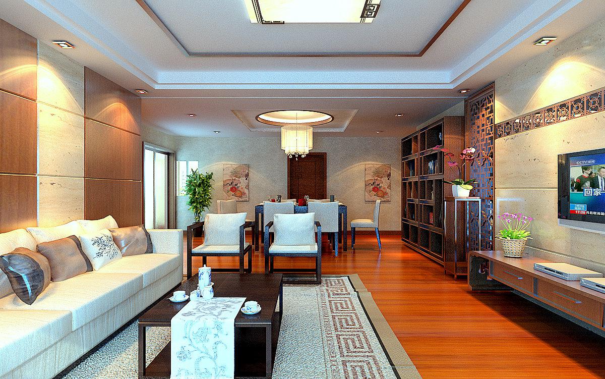 高科尚郡106平米中式設(shè)計(jì)方案