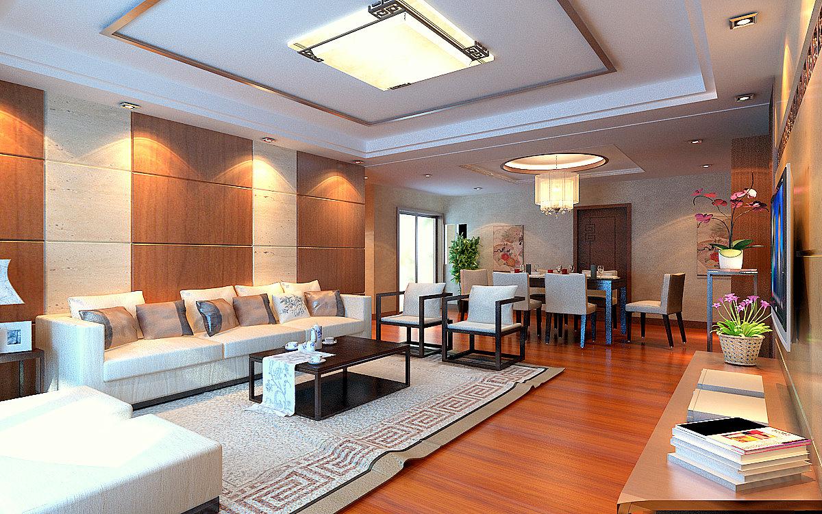 高科尚郡106平米中式設(shè)計(jì)方案